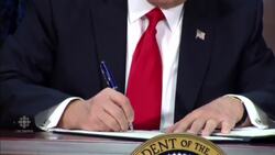 Trump signs order to build Mexico border wall News Clip