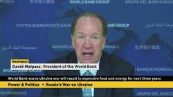 World Bank President on rebuilding Ukraine and the prospect of a global recession amid Russia's invasion News Clip