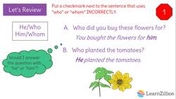 Correct Usage of Who and Whom in Questions Instructional Video