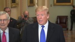 Trump talks Mueller Probe, ACA on Capitol Hill News Clip
