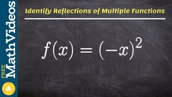Learning how to identify reflections of multiple functions Instructional Video