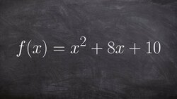 How to write an equation in vertex form and find the vertex Instructional Video