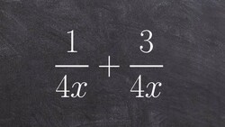 Simplifying the sum of two rational expressions with like denominators Instructional Video