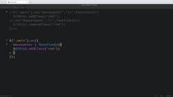 Modern Web Design with HTML5, CSS3, and JavaScript - Adding Event Listeners in jQuery Instructional Video