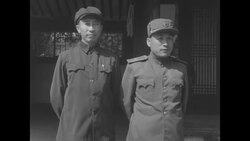 During Korean War, Chinese Communist, North Korean and UN negotiators at peace talks in Kaesong, North Korea News Clip