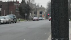 Run down slum area of North St Louis News Clip