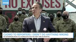 NY Gov. Andrew Cuomo To Reporters: I Didn't Do Anything Wrong News Clip