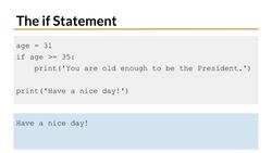 Python 3 for Beginners: If Statements and Code Blocks Instructional Video