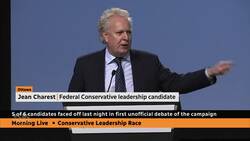 Front-runners clash in first unofficial leadership debate of Conservative campaign News Clip