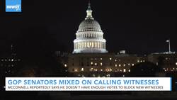 Reports: McConnell May Not Have Enough Votes To Block New Witnesses News Clip