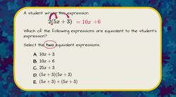 Using Distributive Property to Find Equivalent Expressions Instructional Video