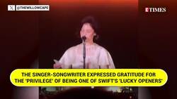 Gracie Abrams Holds Back Tears At Last 'Eras Tour' Speech, Lauds Taylor Swift At Vancouver Show News Clip