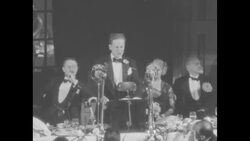 Republican National Committee Chairman John Hamilton delivers GOP reaction to New Deal at a New York banquet News Clip