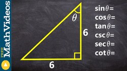 How to use a triangle to evaluate the six trig functions for an angle Instructional Video