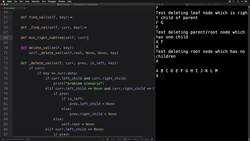 Implement different search algorithms : BST - Deleting nodes with 2 children Instructional Video