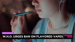 W.H.O. Urges Ban on Flavored Vapes News Clip