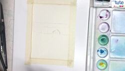 Painting a Small Landscape with a Clear Blue Sky Instructional Video