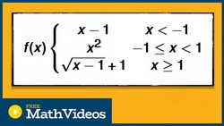 Overview of Piecewise functions Instructional Video