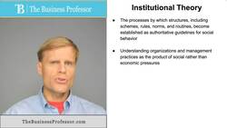 Institutional Theory Instructional Video