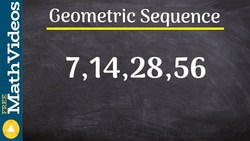 How to find the common ratio of a geometric sequence Instructional Video
