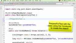 Mockito Tutorial: Learn mocking with 25 Junit Examples - Step 17: Mocking a Constructor Instructional Video