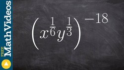Simplifying an expression with rational and negative exponents Instructional Video
