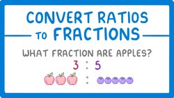 GCSE Maths - How to Convert Ratios into Fractions #83 Instructional Video