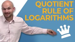 Condensing and expanding using the quotient property of logarithms Instructional Video