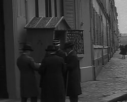 French President George Clemenceau arrives for the signing of the Treaty of Versailles, 1919 Stock Footage
