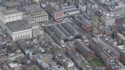 Aerials of Covent Garden News Clip