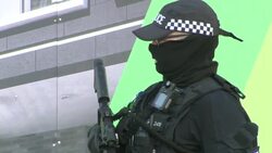 Prison van arrival and departure in Gangster Murder Trial News Clip