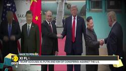 Xi Jinping Flanked by Vladimir Putin and Kim Jong-Un Irks Trump | WION News Clip