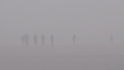 Migrants cram into dinghy in Gravelines amid misty, dangerous Channel conditions News Clip