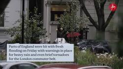 Tornado warning for London commuter belt as flooding hits roads and train lines News Clip