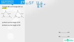 GCSE Secondary Maths Age 13-17 - Shapes & Area: Similar Shapes - Explained Instructional Video