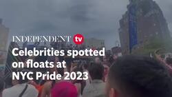 Celebrities spotted on floats at NYC Pride 2023 Instructional Video
