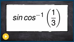Evaluate inverse cosine in a composition by creating a right triangle Instructional Video