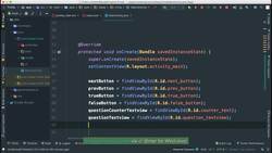 Comprehensive Android Developer Bootcamp - Showing Questions on Screen Instructional Video