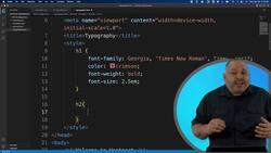 CSS Typography Instructional Video