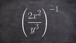 Applying the reciprocal rule with negative exponents to simplify an expression Instructional Video