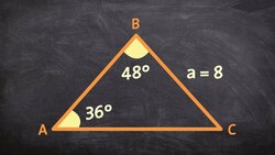 Finding the missing parts of a triangle AAS law of sines Instructional Video