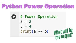 Python Lesson17: Power Operation Instructional Video