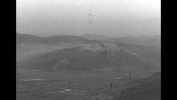 Scenic mountain views during the Korean War News Clip