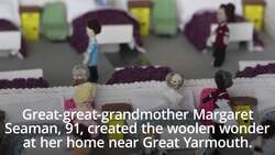 Grandmother knits model hospital to raise money for NHS News Clip