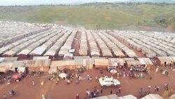 CLEAN : FILE/AERIAL SHOTS of DR Congo's Rhoo and Drodro displacement camps News Clip