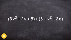 Learn how to add two polynomials using the vertical method Instructional Video