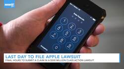 Final Hours To Submit iPhone Claim Against Apple News Clip