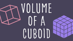 Finding the Volume of a Cuboid Instructional Video