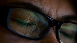 Vision fatigue Stock Footage