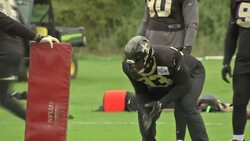 Kpassagnon and Onyemata training for The Saints in London News Clip